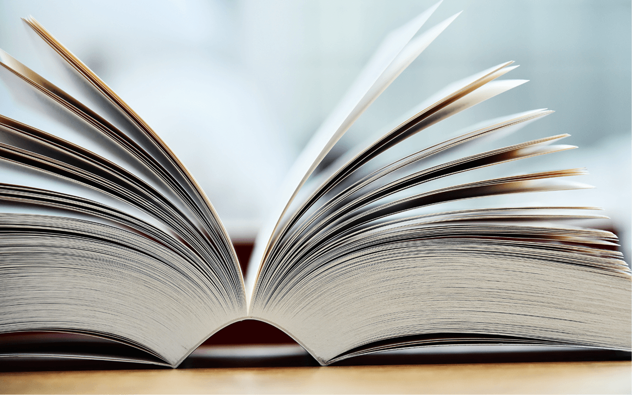 開いた本のページ